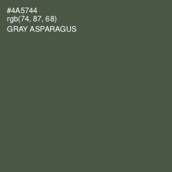#4A5744 - Gray Asparagus Color Image